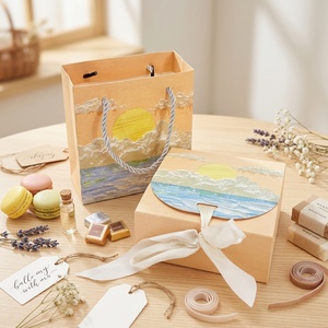 Light-colored Small Eco-friendly 100% Biodegradable Gift Cardboard Factory Direct Sales for Gift Packaging - Product Image 1