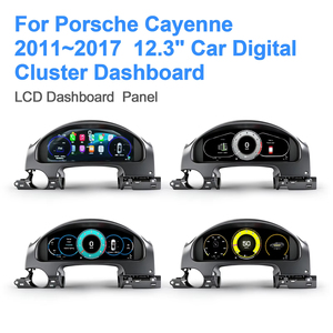 Nouvel écran LCD de tableau de bord numérique de 12,3 pouces pour Porsche Cayenne 958 2011-2017, compteur de vitesse, cockpit virtuel, Carplay, écran <span class=keywords><strong>fantôme</strong></span> - Product Image 1