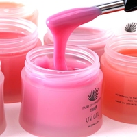 Gel de construction dur UV LED professionnel pour salon de manucure, couleur gelée, extension d'ongles, marque privée