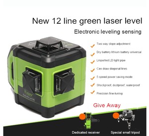<span class=keywords><strong>Nivel</strong></span> <span class=keywords><strong>Láser</strong></span> Verde 3D <span class=keywords><strong>Autonivelante</strong></span> Electrónico <span class=keywords><strong>Huepar</strong></span> DT03CG, Línea Cruzada 3x360, Alineación de Nivelación de Tres Planos - Función de Pendiente Dual - Product Image 5