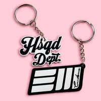 Porte-clés en caoutchouc PVC souple 2D3D personnalisé pour la fabrication de logo de voiture mignon Anime Porte-clés en silicone personnalisé