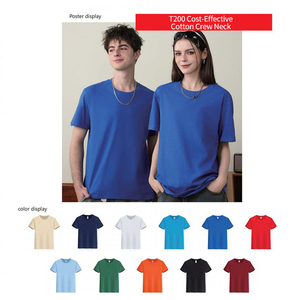 เสื้อยืดโอเวอร์ไซส์แบบเรียบ โลโก้สั่งทำได้ ผ้าฝ้าย 100% เสื้อยืดผู้ชาย สีพื้น - Product Image 2
