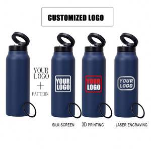 Termo Magnético Portátil Personalizado de 24oz para Deportes y Viajes, Botella de Agua con Tapa Magnética y Soporte para Teléfono con Pajita - Product Image 4