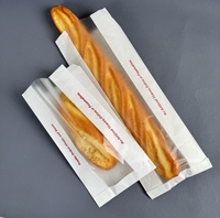 Sacs en papier kraft de luxe de qualité alimentaire avec logo, matériau épaissi, emballage résistant à l'huile avec fenêtre et pelliculage pour le pain