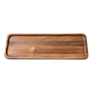 Plato de madera para servir té fruta bandeja decorativa plato de verduras plato de cena para el hogar bandeja de café de <span class=keywords><strong>cocina</strong></span> - Product Image 6