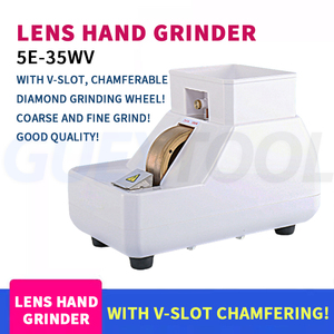 Machine à affûter les verres de lunettes, machine à chanfreiner manuelle pour verres, capable de meulage grossier et fin, meulage en V - Product Image 1