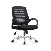 Chaise pivotante durable en métal à dossier souple en maille de style moderne bon marché chaise de salle de réunion chaise de patron de bureau