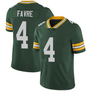 Jersey Green Bay 2025 10 JD Love 8 Josh Jacobs 4 Brett Favre 33 Aaron Jones Jahitan Kaos Sepak Bola Amerika Atasan Olahraga Jersey - Product Image 4