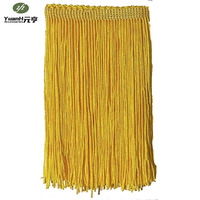 Bordure en dentelle colorée à franges en rayonne de 14 cm avec pompons pour vêtements, rideaux, jupes de danse, robes décoratives