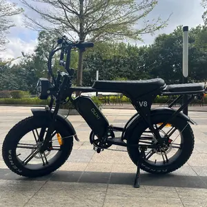 ארה""ב מחסן האיחוד האירופי צמיג שמן אופניים חשמליים 20 אינץ' OUXI V8 עפר אופניים חשמליים מחיר מפעל 250W מנוע 15ah סוללה אופני שטח שמן