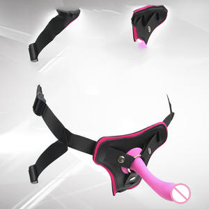 Double Gode Strapon Harnais Élastique Strap On Gode Pour <span class=keywords><strong>Lesbienne</strong></span> Femelle Adulte Sex Toy Gode Vibrateur à Distance - Product Image 5