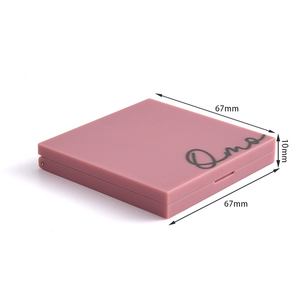 ABS Custom Logo Pocket <b>Compact</b> <b>Mirror</b> Dual Side Cosmetic Pink Square Pocket <b>Compact</b> <b>Mirror</b> - Product Image 5
