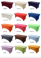 Vente en gros de nappe élastique Ins Net rouge noir nappe carrée épaisse de couleur unie pour la décoration de mariage d'hôtel et de restaurant à la maison