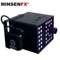 MINSENFX Canon à brouillard CO2 LED RGB DMX 4000W étanche 18M pour DJ, machine à fumée liquide pour soirées, clubs et événements