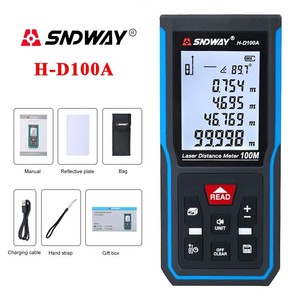 Medidor Láser Serie SNDWAY, Telémetro, Cinta Métrica, Telémetro Digital Profesional - Product Image 4