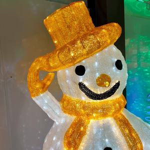 Reallife Taille Colle Bonhomme De Neige Vacances Décoration Intérieure/Extérieure LED Paysage 200w 24v 3D LED Motif Lumière - Product Image 2