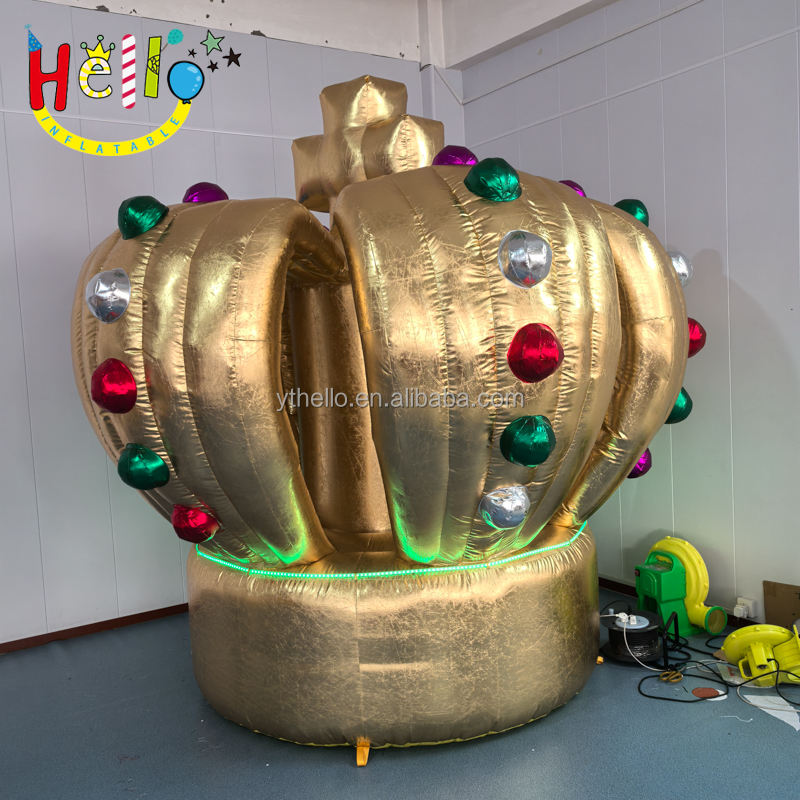 Event Golden Giant Inflatable Crown Model for Advertising Decoration ...
