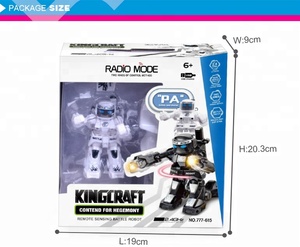 2.4G high quality kids electric rc toy battle robot with light and sound - Product Image 6