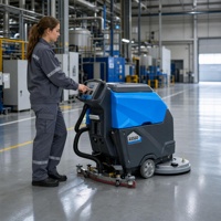 Nettoyeur de sols portatif autonome à eau froide pour marbre, carrelage céramique et sols en ciment, 20 modes de nettoyage