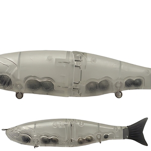 Señuelos de Pesca Articulados de 2 Secciones de ABS Premium para Bricolaje, para Pescar Lubina, Lucio, <span class=keywords><strong>Trucha</strong></span>, Lubina de Mar, Personalizables, Sin Pintar, Señuelos Deslizantes en Blanco para Río - Product Image 3