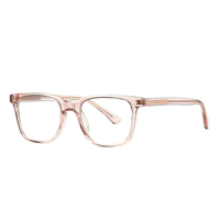 Monture de lunettes carrée unisexe en métal transparent avec diamants, pour étudiants, anti-lumière bleue, pour myopie, décoration