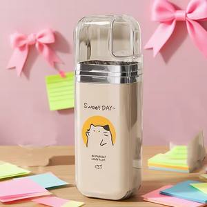 Cartoon Cute Plastic Travel Mundwasser halter Einfache tragbare Zahnbürste Tasse für Home Camping Business Trip Bad Toilette Zubehör - Product Image 3