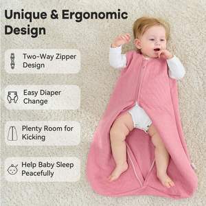 <span class=keywords><strong>Gigoteuse</strong></span> pour bébé à prix avantageux, 100% coton biologique, fermeture éclair sur le bas - Product Image 2