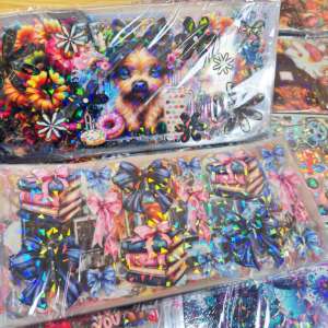 สติ๊กเกอร์หุ้มแก้วโฮโลแกรม UV DTF สำหรับแก้วขนาด 12-40 ออนซ์ กันน้ำ ทนทาน พิมพ์ลายแบบ UV DTF Cold Transfer จากโรงงานมืออาชีพ - Product Image 2