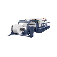 Machine de découpe de rouleaux de papier en feuilles, à double couteau rotatif, contrôlée par PLC
