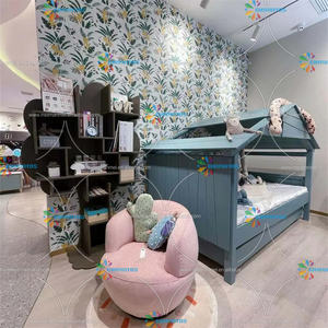 Étagère de bibliothèque en bois de meubles pour enfants pour une organisation facile et un stockage d'étagère en bois Assemblage facile Porte-livres pour enfants - Product Image 4