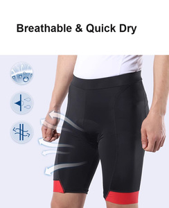 Short de cyclisme confortable pour <span class=keywords><strong>homme</strong></span> avec gel éponge rembourré 5D pantalon court en maille respirante <span class=keywords><strong>caleçon</strong></span> de vélo - Product Image 2