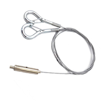 Kit de suspension réglable pour éclairage industriel, pince à câble, accessoire de fixation pour éclairage à câble métallique