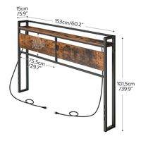 Großhandel Industrielles Kopfteil, Vintage-Stil Kopfteil für Bettgestell, Antikes Kopfteil für Schlafzimmer, Holz- und Metall-Kopfteil