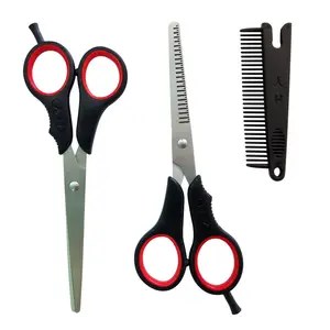 Low Price Plastic Handle Household Hair Scissors set Pet Scissors