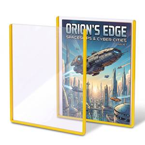 Vitrine professionnelle encadrée pour magazines, avec protège-bandes colorées haute transparence pour bandes dessinées de grande valeur, stockage rigide sans acide - Product Image 1