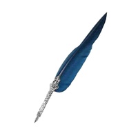 Ensemble de plumes rétro avec 5 pointes d'encre, décoration de bureau vintage pour la calligraphie, coffret cadeau pour mariage ou Noël