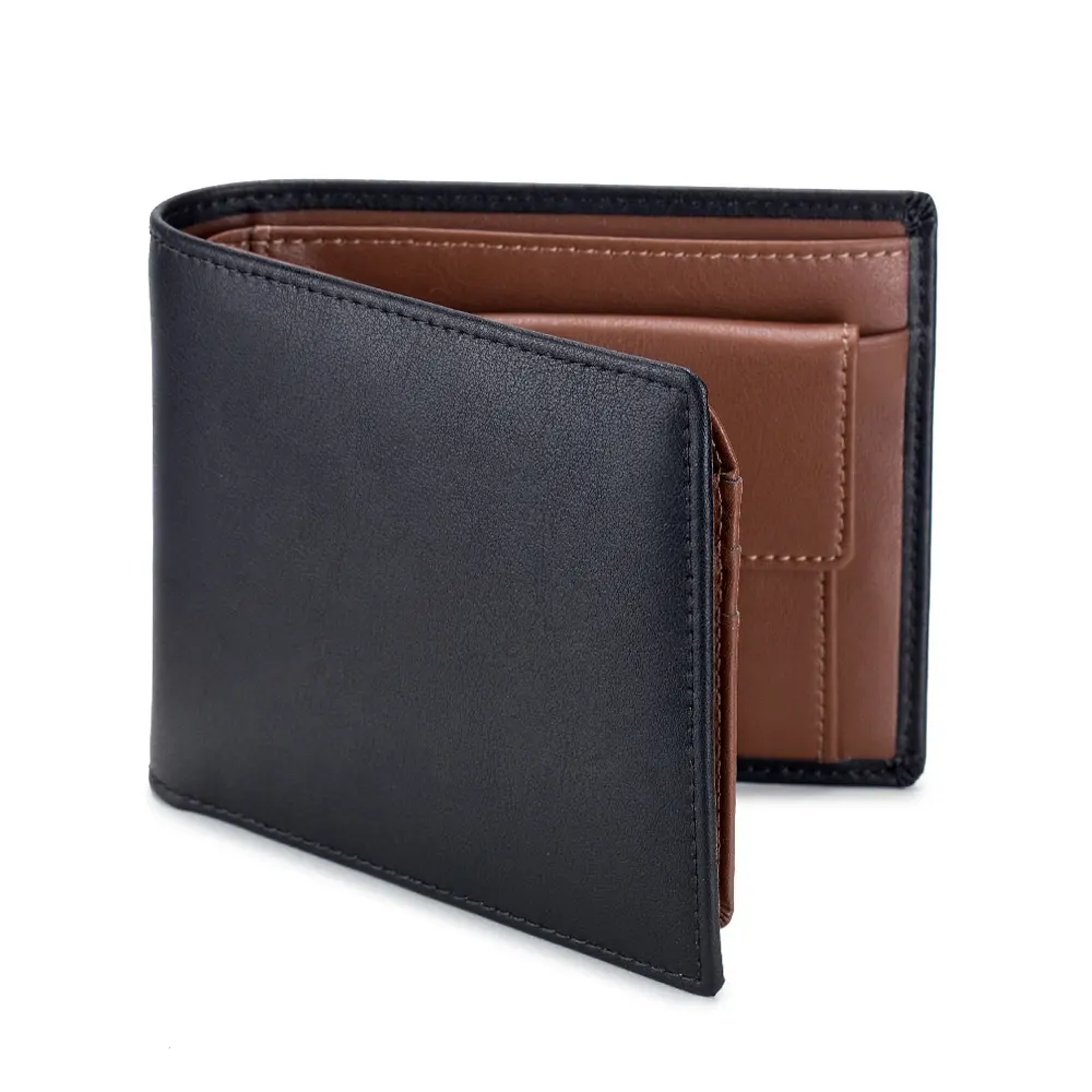 High Top Quality Large Capacity Anti-theft Card Holder Genuine Leather Wallet for Business Men
