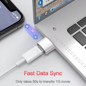 Adaptador Convertidor USB Tipo C a USB Portátil con Carcasa Metálica, Adaptador Tipo-C Macho a USB Hembra para Carga y Transferencia de Datos - Product Image 5