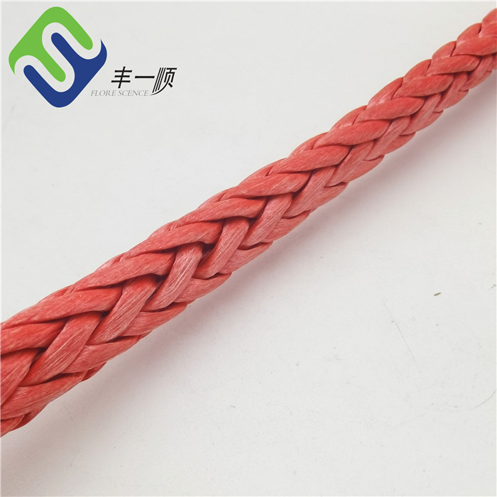 Boat 12 Strand UHMWPE Rope Synthetic UHMWPE Tow Rope 18mm For Marine