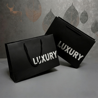 Sacs en papier personnalisés recyclables pour vêtements, emballages cadeaux de luxe, sous-vêtements, avec logo de votre marque imprimé