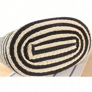 Sac à bandoulière rayé en papier tressé grande capacité pour femme, idéal pour les vacances à la plage – Vente en gros - Product Image 6