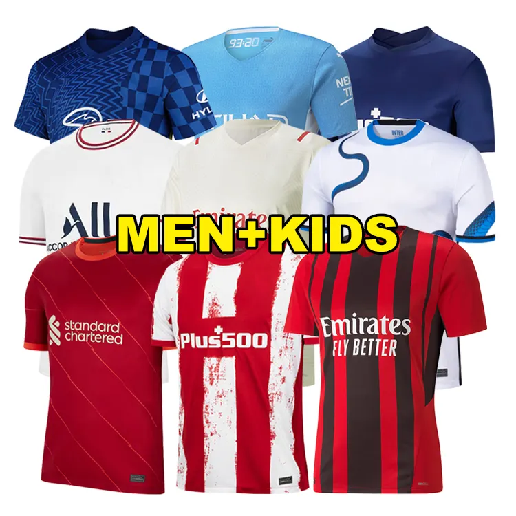 Ensemble de maillots de football et de Club personnalisés, pour hommes, survêtement à séchage rapide, chemise et uniforme