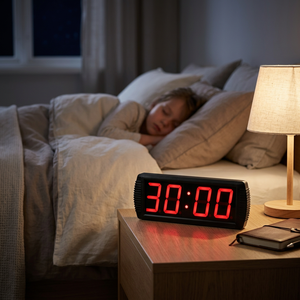 Minuteur <span class=keywords><strong>de</strong></span> compte à rebours GANXIN facile à installer, 20, 30, 60 <span class=keywords><strong>minutes</strong></span>, grand écran <span class=keywords><strong>de</strong></span> <span class=keywords><strong>4</strong></span> pouces, visibilité claire des chiffres, pour la cuisine, le travail, le sommeil - Product Image 5
