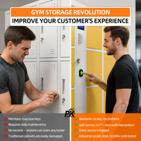 Casiers intelligents modernes pour le rangement des vêtements, système de casiers électroniques RFID, parfait pour les vestiaires de salle de sport