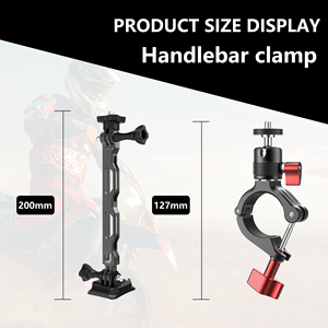 Premium Alüminyum Kask Kavisli Düz Braket Bisiklet Motosiklet Aksiyon Kamera Kelepçe Montajı GoPro/DJI Osmo/Insta360 Sürüş Vlog için - Product Image 4