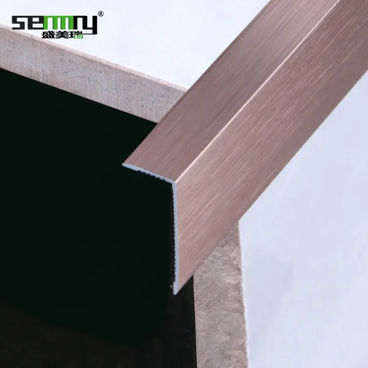 Anti corrosion L shaped tile trim side corner metal aluminum strips for tile edge trim