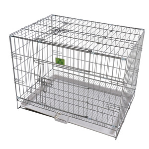 <span class=keywords><strong>Cages</strong></span> pliables en fil d'acier thermolaqué pour chiens et chats, vente en gros - Product Image 1