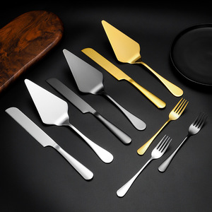 Stainless Steel Cake Knife Spatula <b>Set</b> 3 Pieces Non Stick Love Heart Design Wedding <b>Baking</b> Tools - Product Image 2