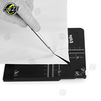 CLEZE 乙烯基贴膜辅助工具 铝合金边缘贴膜切割工具 窗膜黑色 450g 多尺寸