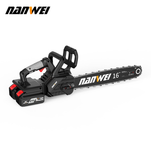 <span class=keywords><strong>NANWEI</strong></span> <span class=keywords><strong>เลื่อย</strong></span>โซ่ยนต์ไร้สาย 16 นิ้ว 42v มอเตอร์ไร้แปรงถ่าน แบตเตอรี่ลิเธียม DIY สำหรับงานตัดในสวน รับผลิตแบบ OEM ขายดี - Product Image 1